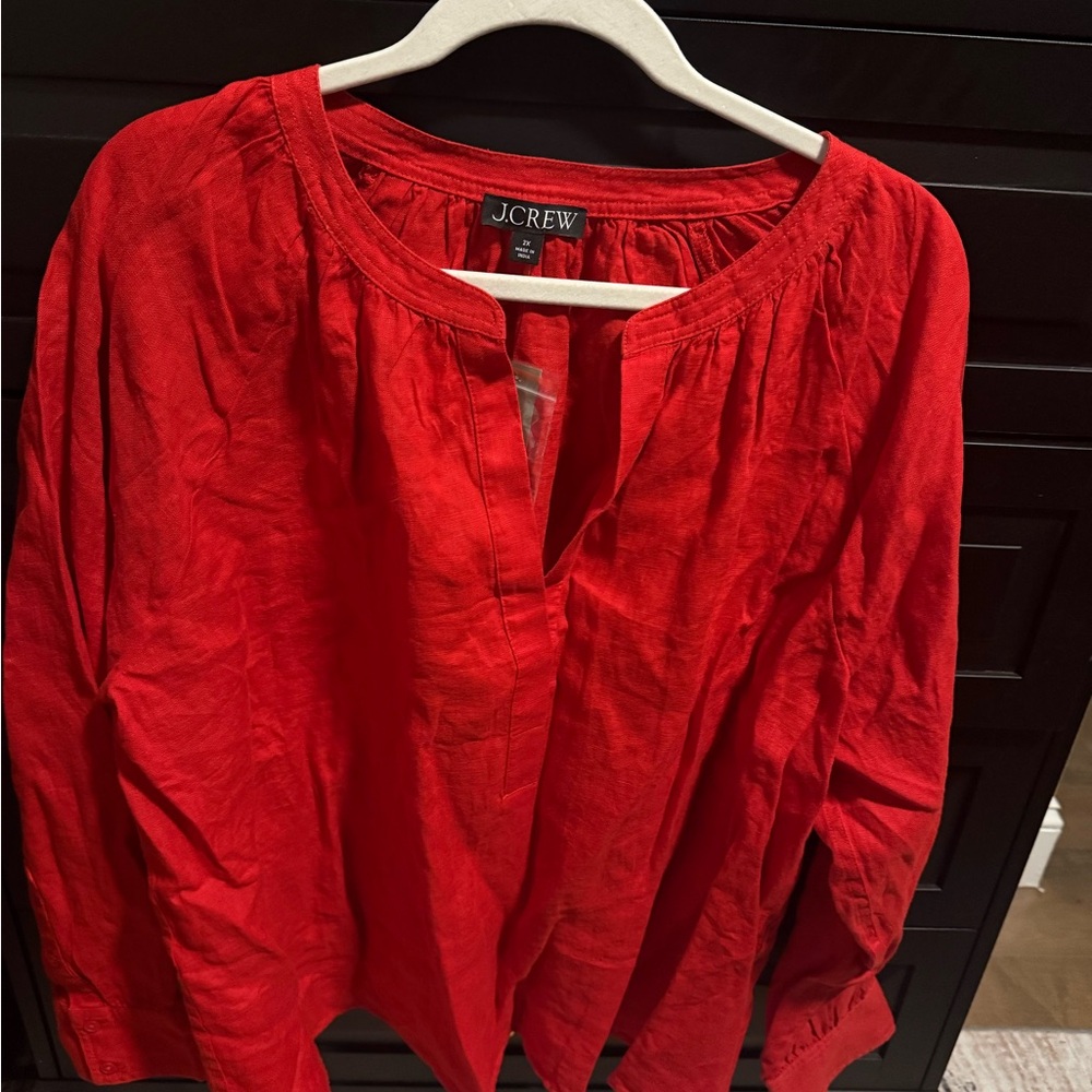 J. Crew Cabana Top in linen